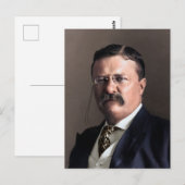 Carte Postale Le président Theodore Roosevelt (Devant / Derrière)
