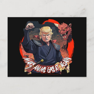 Carte Postale Le président Trump rend l'anime à nouveau génial
