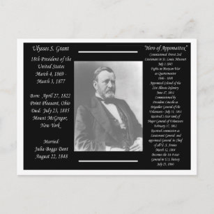 Carte Postale Le Président Ulysse S Grant