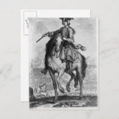 Carte Postale Le Prince Charles Edward Stuart à la bataille (Devant / Derrière)