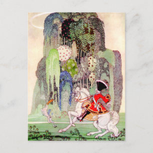 Carte Postale Le Prince Charming sur son cheval blanc par Kay Ne