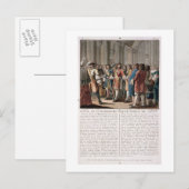 Carte Postale Le prince de Conti (1664-1709) loue le duc de (Devant / Derrière)