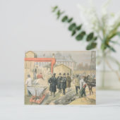 Carte Postale Le Prince de Galles visite l'édifice (Debout devant)