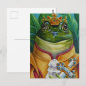 Carte Postale Le Prince de la Grenouille avec l'Aquarelle Couron (Devant / Derrière)