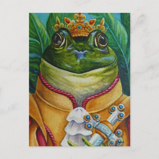 Carte Postale Le Prince de la Grenouille avec l'Aquarelle Couron (Devant)