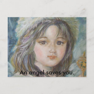 Carte Postale Le prince de l'ange, un ange vous sauve.