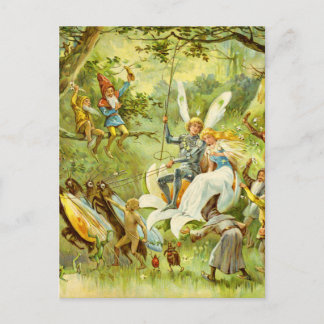 Carte Postale Le prince et le Thumbelina féeriques