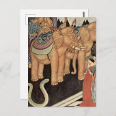 Carte Postale "Le Prince serpent" par Edmund Dulac (Devant / Derrière)