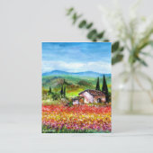 CARTE POSTALE LE PRINTEMPS EN TOUSCANE (Debout devant)