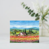 CARTE POSTALE LE PRINTEMPS EN TOUSCANE (Debout devant)