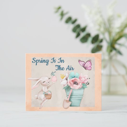 Carte Postale Le Printemps Est Dans L'Air (Debout devant)