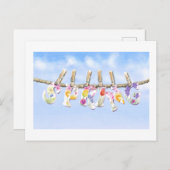 Carte Postale Le printemps est là (Devant / Derrière)