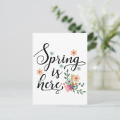 Carte Postale le printemps est là (Debout devant)