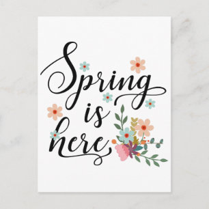 Carte Postale le printemps est là