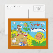 Carte Postale Le Printemps est le moment de danser l'art populai (Devant / Derrière)