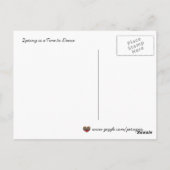 Carte Postale Le Printemps est le moment de danser l'art populai (Dos)