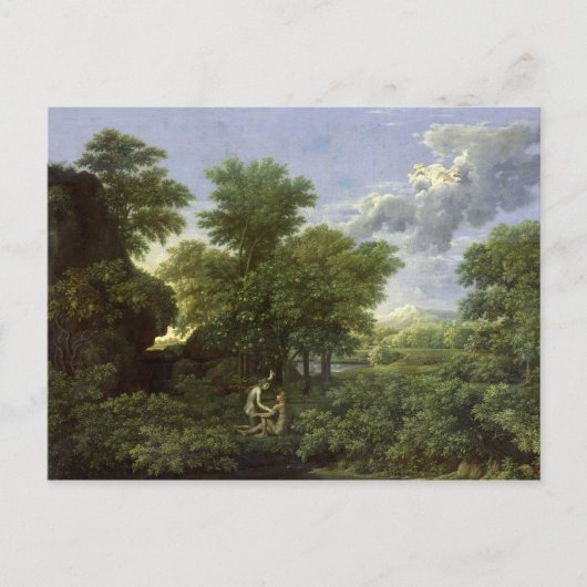 Carte Postale Le printemps, ou le jardin d'Eden (Devant)