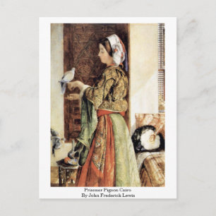 Carte Postale Le Prisonnier Pigeon Cairo Par John Frederick Lewi