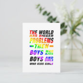 Carte Postale Le problème de World Has | LGBTQ+ Pride (Debout devant)