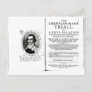 Carte Postale Le procès de l'homme chrétien" par John Lilburne