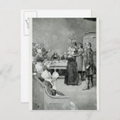 Carte Postale Le procès d'une sorcière (Devant / Derrière)