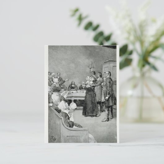 Carte Postale Le procès d'une sorcière (Debout devant)