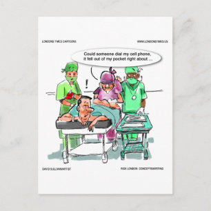 Carte Postale Le proctologue perd son téléphone cellulaire drôle