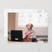 Carte Postale Le professeur (Devant / Derrière)