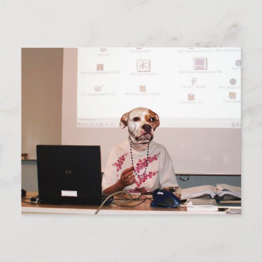 Carte Postale Le professeur (Devant)