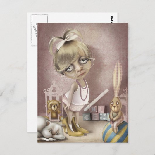 Carte Postale Le professeur (Devant / Derrière)