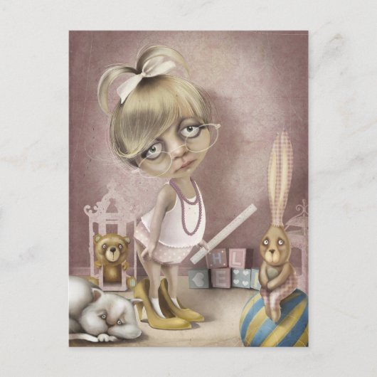 Carte Postale Le professeur (Devant)