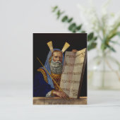 Carte Postale Le prophète Moïse avec les tablettes de la loi (Debout devant)