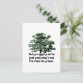 Carte Postale Le puissant chêne d'aujourd'hui n'est que l'écrou  (Debout devant)