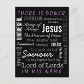 Carte Postale Le puissant nom de Jésus chrétien (Devant)