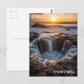 Carte Postale Le puits de Thor sur la côte de l'Oregon (Devant / Derrière)