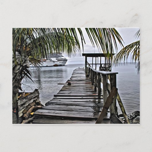 Carte Postale Le quai le plus reposant (Devant)