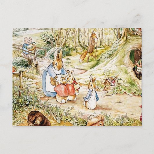 Carte Postale Le quartier de Peter Rabbit par Beatrix Potter (Devant)