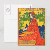 Carte Postale Le Quartier Latin. Un magazine consacré aux arts (Devant / Derrière)