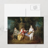 Carte Postale Le quatrième, vers 1713 (Devant / Derrière)