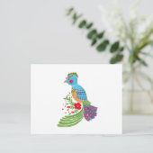 Carte Postale Le quetzal bleu (Debout devant)