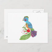 Carte Postale Le quetzal bleu (Devant / Derrière)