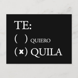Carte Postale Le Quiero Tequila