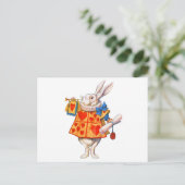 CARTE POSTALE LE RABBIT BLANC DE ALICE (Debout devant)