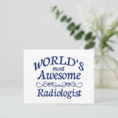 Carte Postale Le radiologue le plus génial du monde (Debout devant)