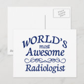 Carte Postale Le radiologue le plus génial du monde (Devant / Derrière)