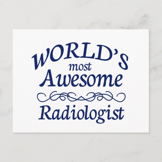 Carte Postale Le radiologue le plus génial du monde (Devant)