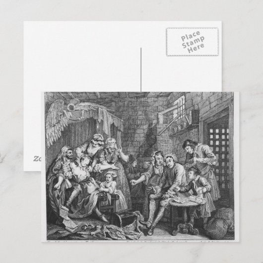 Carte Postale Le Rake en prison (Devant / Derrière)