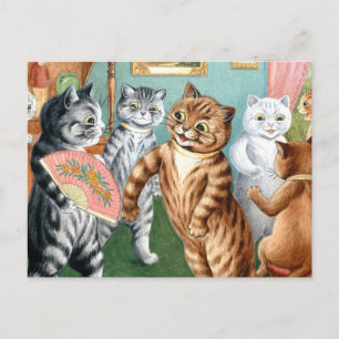 Carte Postale Le Rassemblement par Louis Wain