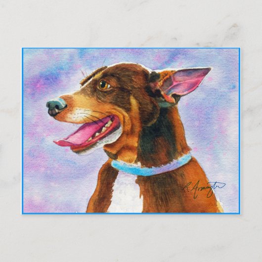 Carte Postale Le Rat Bleu Terrier d'Ellen (Devant)