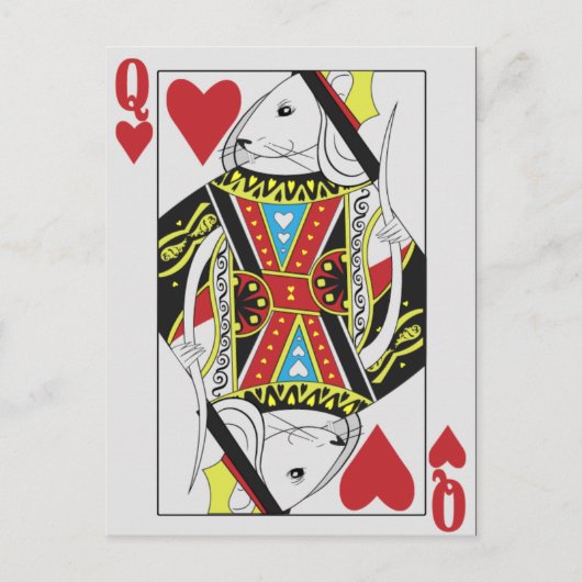 Carte Postale Le Rat des Coeurs (Devant)